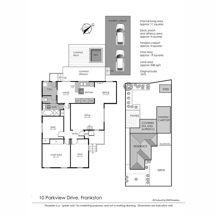 Floorplan of Homely house listing, 10 Parkview Drive, Frankston VIC 3199