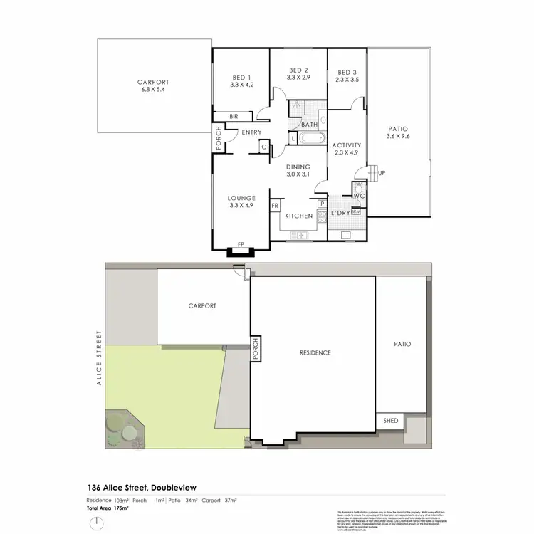 Floorplan of Homely house listing, 136 Alice Street, Doubleview WA 6018