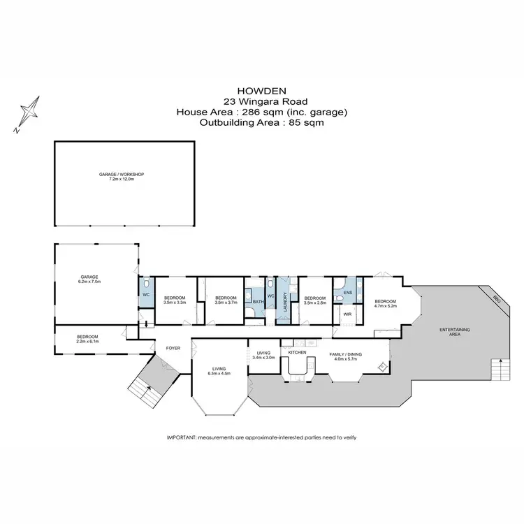 Floorplan of Homely house listing, 23 Wingara Road, Howden TAS 7054