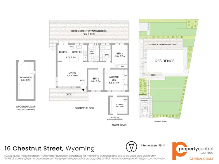 Floorplan of Homely house listing, 16 Chestnut Street, Wyoming NSW 2250