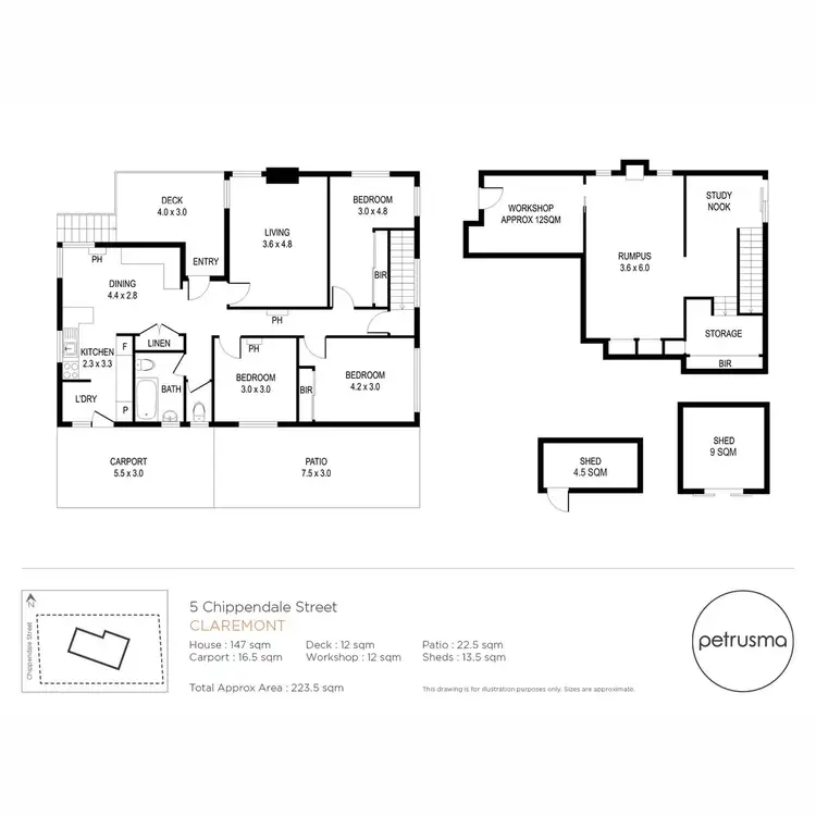 Floorplan of Homely house listing, 51 Chippendale Street, Claremont TAS 7011
