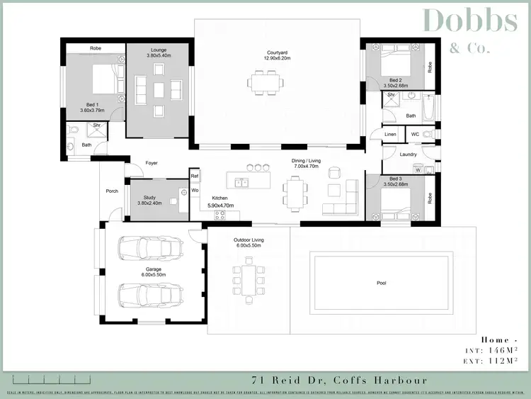 Floorplan of Homely house listing, 71 Reid Drive Coffs, Coffs Harbour NSW 2450
