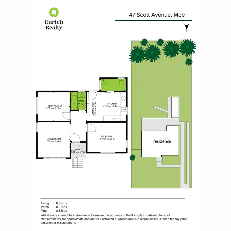 Floorplan of Homely house listing, 47 Scott Avenue, Moe VIC 3825