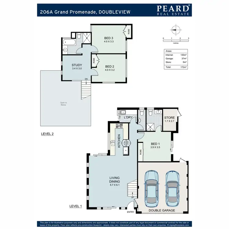 Floorplan of Homely house listing, 206A Grand Promenade, Doubleview WA 6018