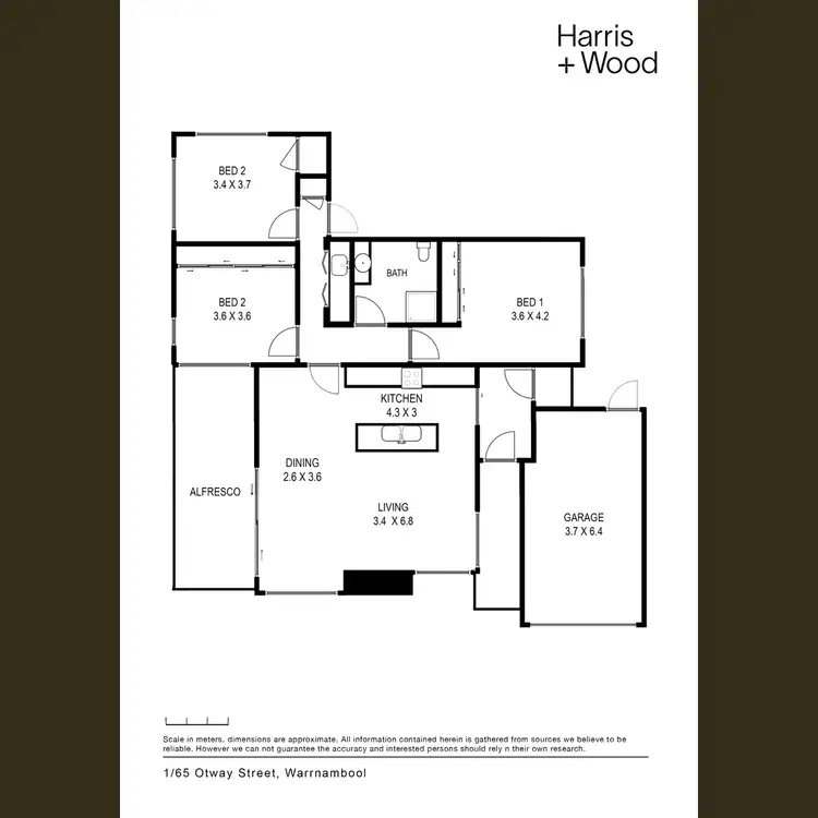 Floorplan of Homely house listing, 1/65 Otway Road, Warrnambool VIC 3280