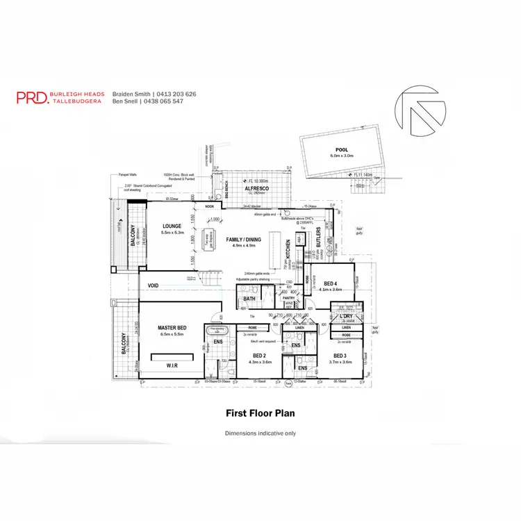 Floorplan of Homely land listing, 133 Cowell Drive, Burleigh Heads QLD 4220