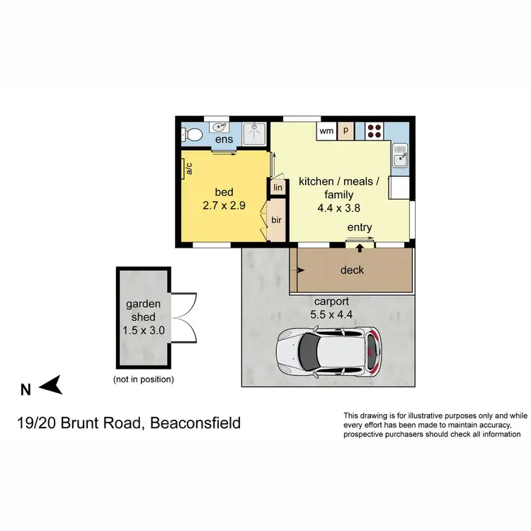 Floorplan of Homely unit listing, 19/20 Brunt Road, Beaconsfield VIC 3807