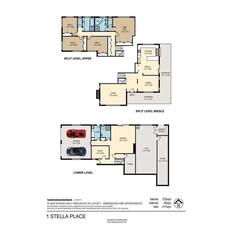 Floorplan of Homely house listing, 1 Stella Place, Carseldine QLD 4034