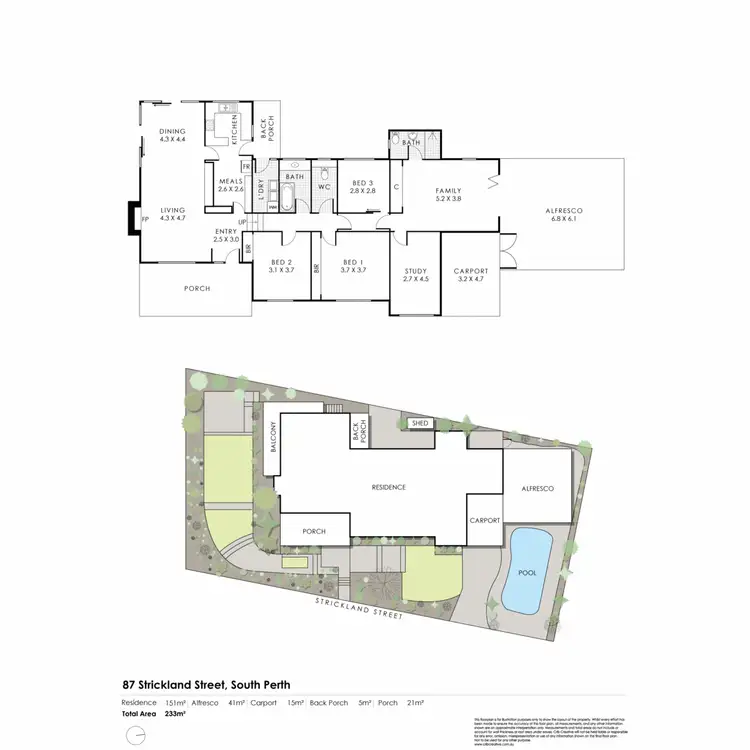 Floorplan of Homely house listing, 87 Strickland Street, South Perth WA 6151