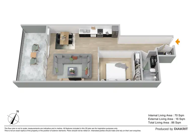 Floorplan of Homely unit listing, 117/95 Clarence Road, Indooroopilly QLD 4068