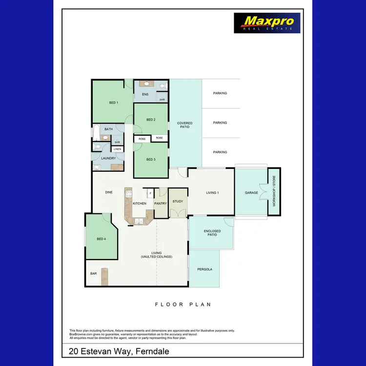 Floorplan of Homely house listing, 20 Estevan Way, Ferndale WA 6148