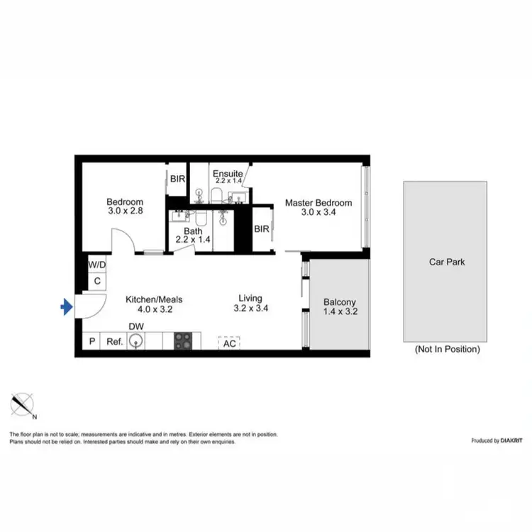 Floorplan of Homely apartment listing, 604/33 Mackenzie Street, Melbourne VIC 3000