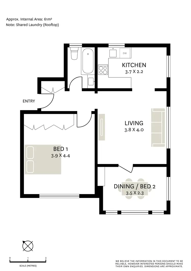 Floorplan of Homely apartment listing, 9/413 Glebe Point Road, Glebe NSW 2037