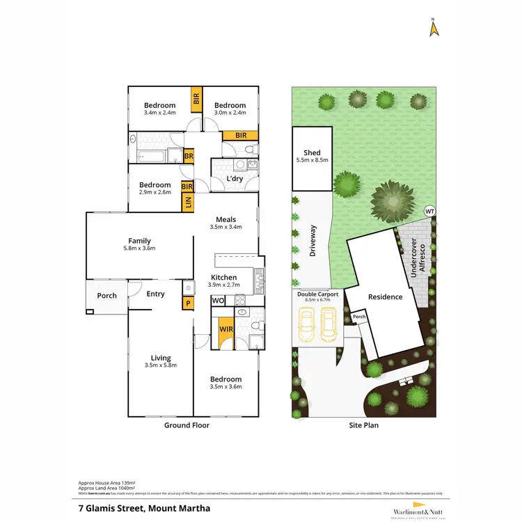 Floorplan of Homely house listing, 7 Glamis Street, Mount Martha VIC 3934