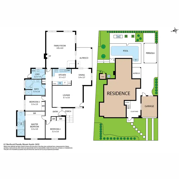 Floorplan of Homely house listing, 61 Northcott Parade, Mount Austin NSW 2650
