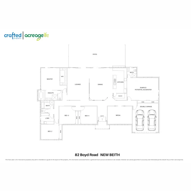 Floorplan of Homely rural property listing, 82 Boyd Road, New Beith QLD 4124