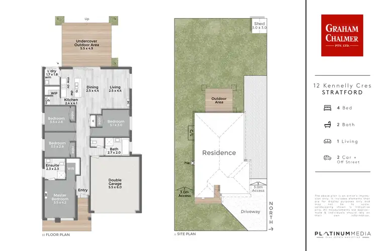 Floorplan of Homely house listing, 12 Kennelly Crescent, Stratford VIC 3862