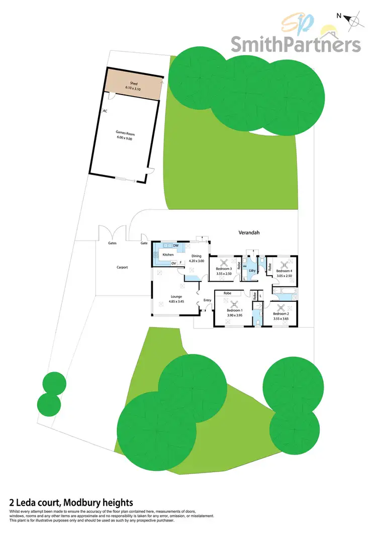 Floorplan of Homely house listing, 2 Leda Court, Modbury Heights SA 5092