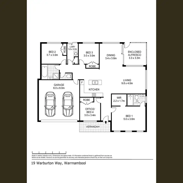 Floorplan of Homely house listing, 19 Warburton Way, Warrnambool VIC 3280