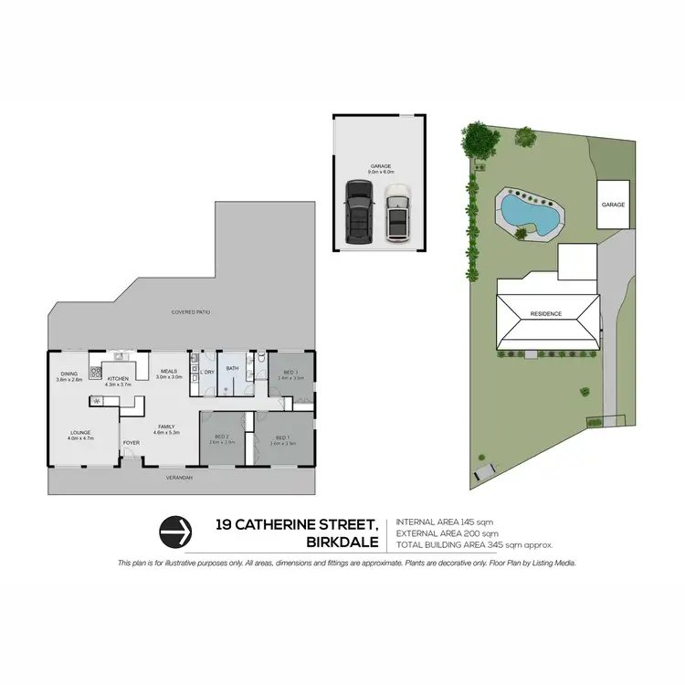 Floorplan of Homely house listing, 19 Catherine Street, Birkdale QLD 4159