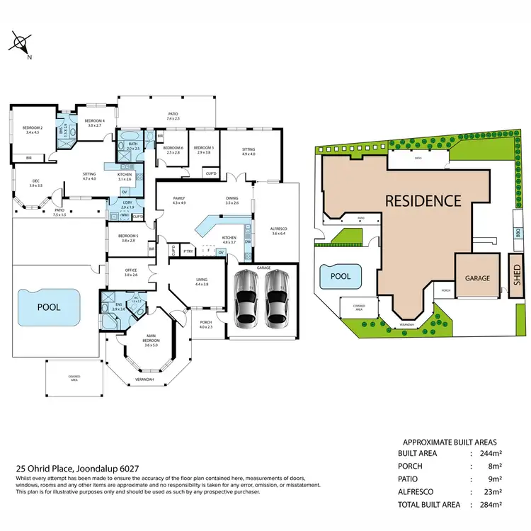 Floorplan of Homely house listing, 25 Ohrid Place, Joondalup WA 6027