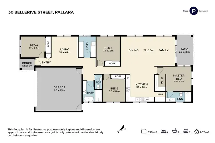 Floorplan of Homely house listing, 30 Bellerive Street, Pallara QLD 4110