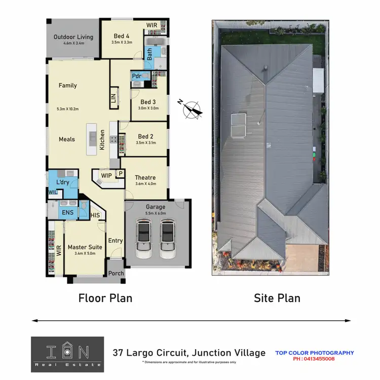 Floorplan of Homely house listing, 37 Largo Circuit, Junction Village VIC 3977