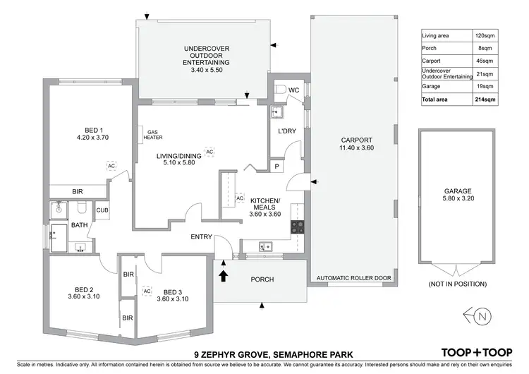 Floorplan of Homely house listing, 9 Zephyr Grove, Semaphore Park SA 5019