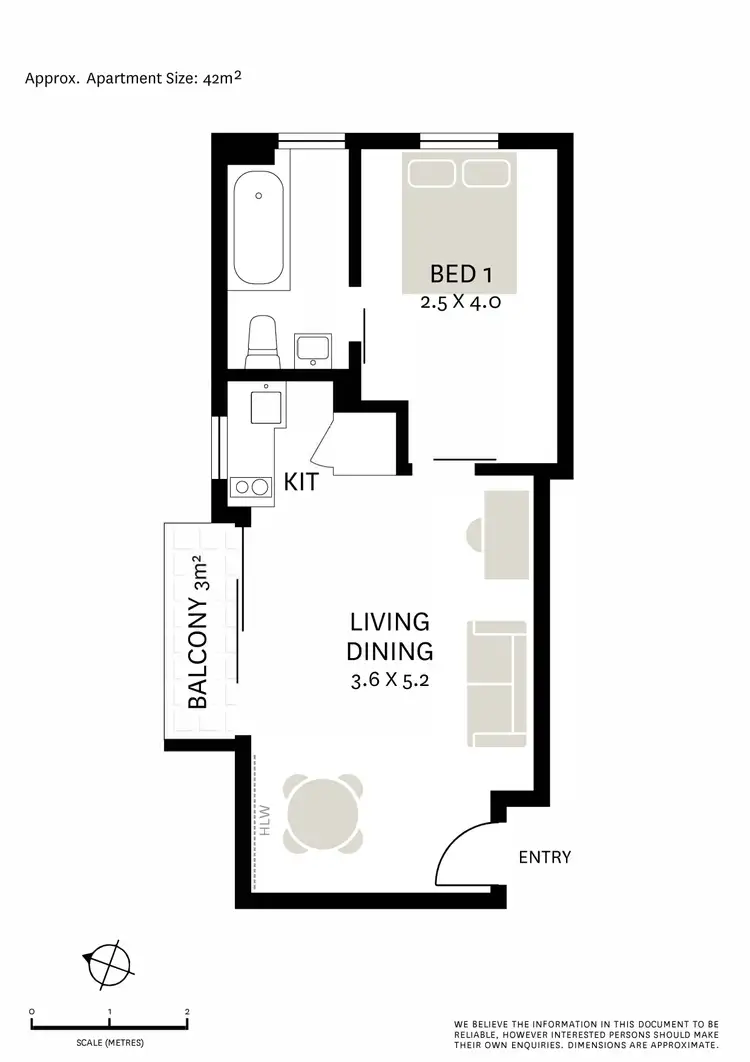 Floorplan of Homely apartment listing, 33/13 Campbell Avenue, Paddington NSW 2021