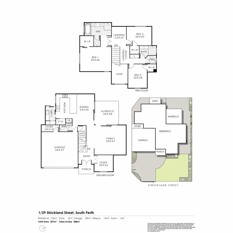 Floorplan of Homely house listing, 1/29 Strickland Street, South Perth WA 6151