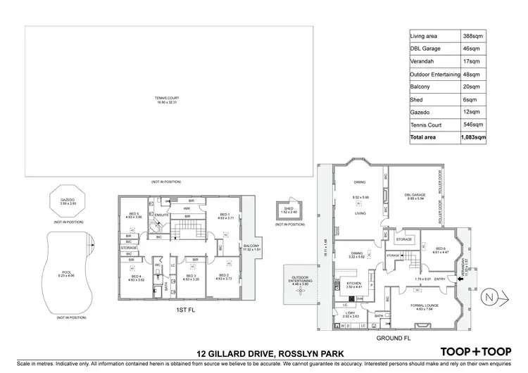 Floorplan of Homely house listing, 12 Gillard Drive, Rosslyn Park SA 5072