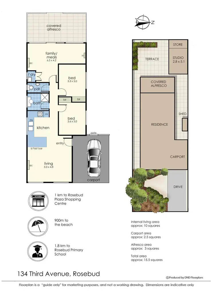 Floorplan of Homely house listing, 134 Third Avenue, Rosebud VIC 3939