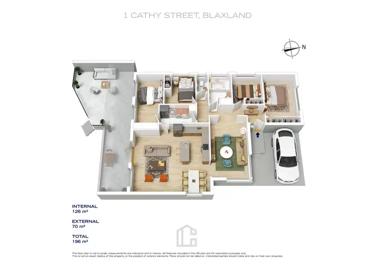 Floorplan of Homely house listing, 1 Cathy Street, Blaxland NSW 2774