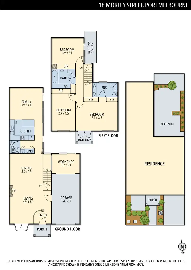 Floorplan of Homely house listing, 18 Morley Street, Port Melbourne VIC 3207