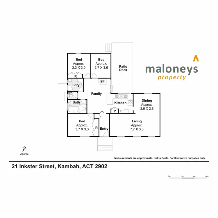 Floorplan of Homely house listing, 21 Inkster Street, Kambah ACT 2902
