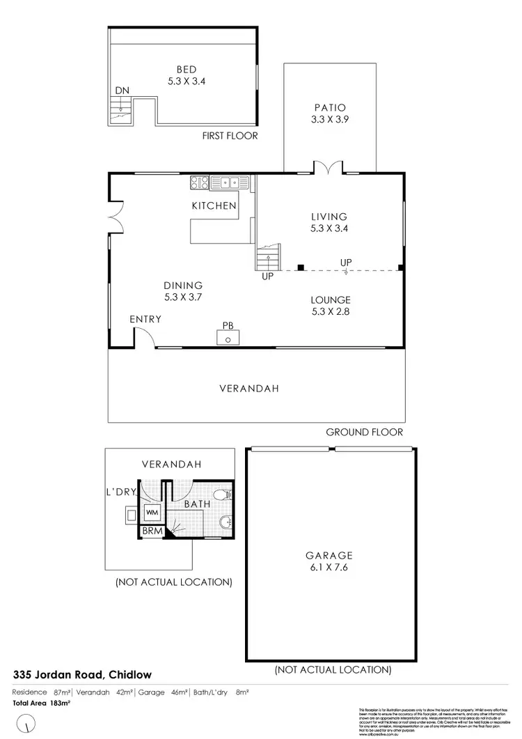 Floorplan of Homely house listing, 335 Jordan Road, Chidlow WA 6556