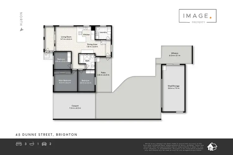 Floorplan of Homely house listing, 45 Dunne Street, Brighton QLD 4017
