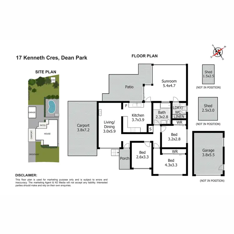Floorplan of Homely house listing, 17 Kenneth Crescent, Dean Park NSW 2761