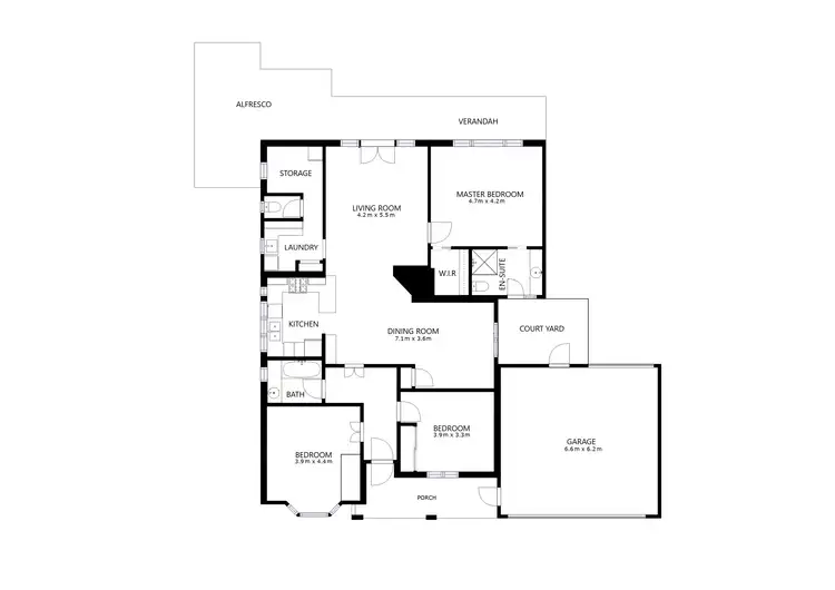 Floorplan of Homely house listing, 419 Stephen Street, Albury NSW 2640