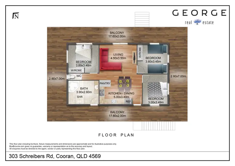 Floorplan of Homely house listing, 303 Schreibers Road, Cooran QLD 4569