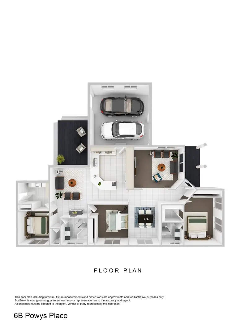 Floorplan of Homely apartment listing, 6B Powys Place, Griffith NSW 2680