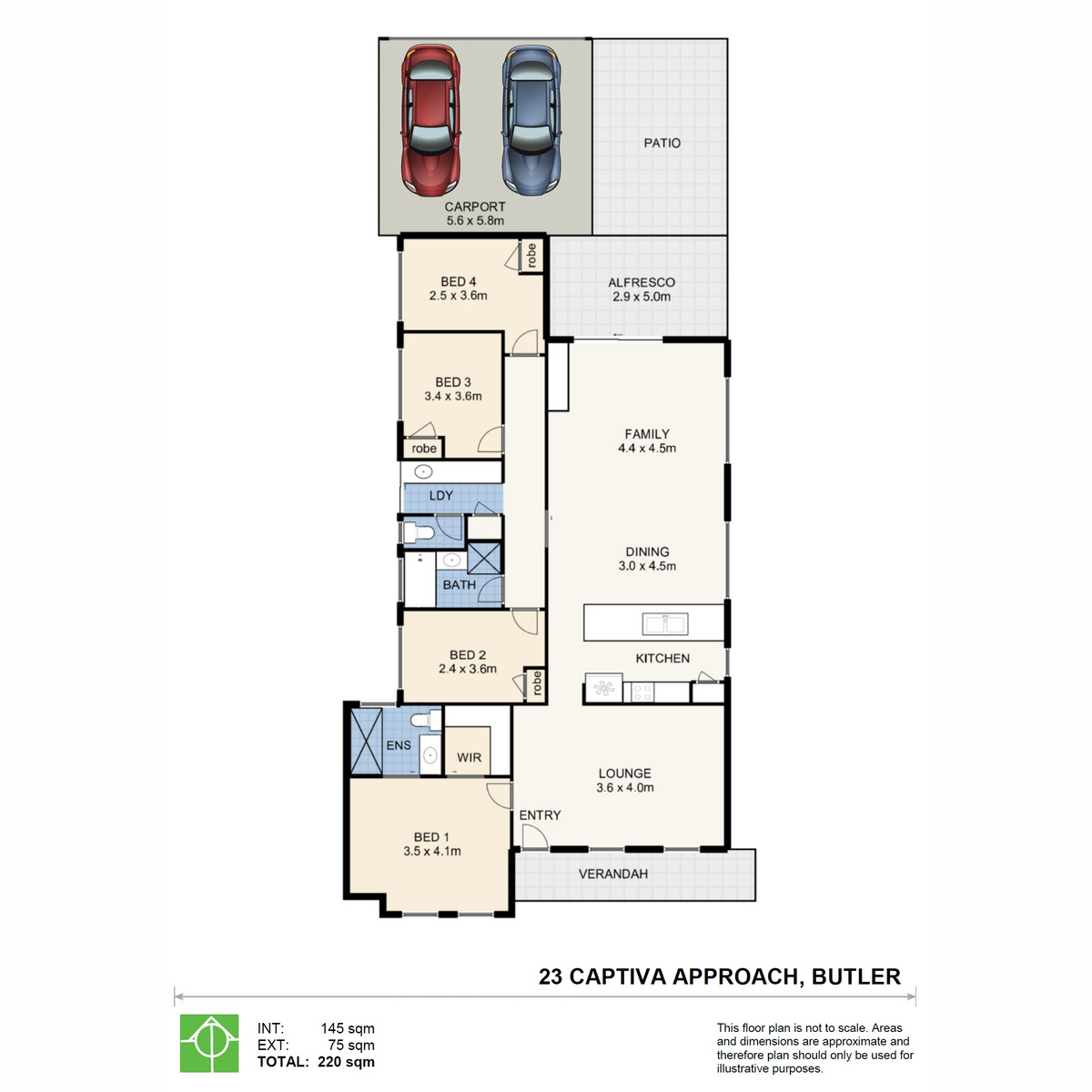 Floorplan of Homely house listing, 23 Captiva Approach, Butler WA 6036