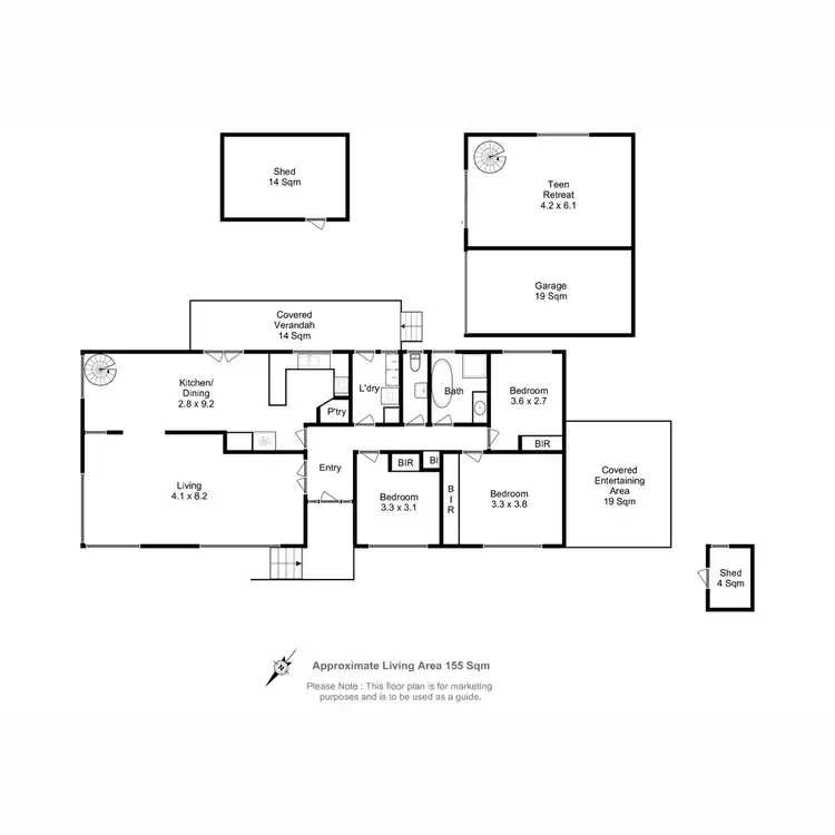Floorplan of Homely house listing, 5 Winifred Place, Austins Ferry TAS 7011