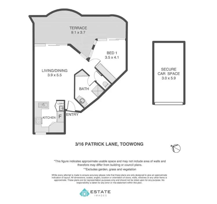 Floorplan of Homely unit listing, 3/16 Patrick Lane, Toowong QLD 4066