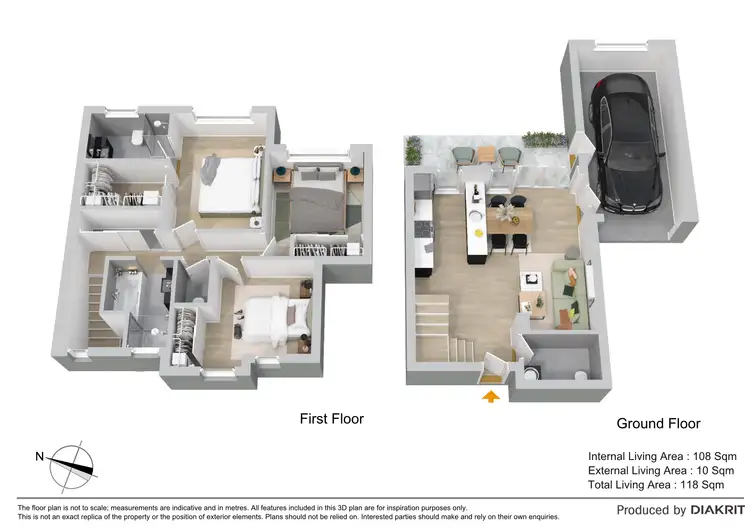 Floorplan of Homely townhouse listing, 104/71 Stanley Street, Brendale QLD 4500
