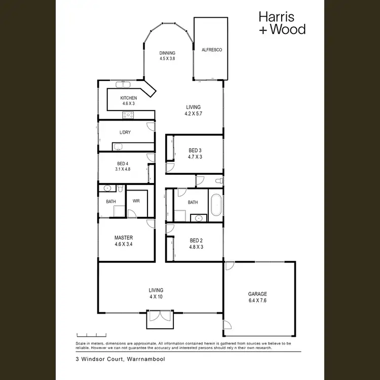 Floorplan of Homely house listing, 3 Windsor Court, Warrnambool VIC 3280