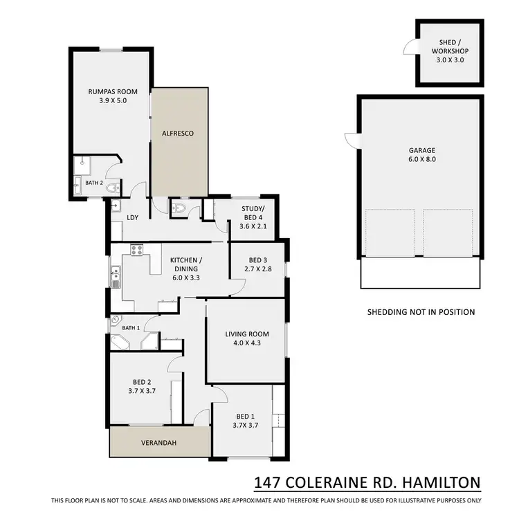 Floorplan of Homely house listing, 147 Coleraine Road, Hamilton VIC 3300