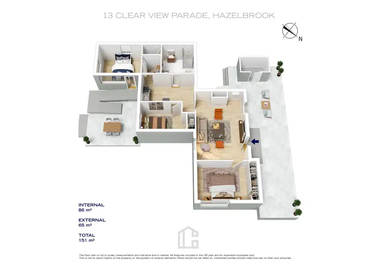 Floorplan of Homely house listing, 13 Clear View Parade, Hazelbrook NSW 2779