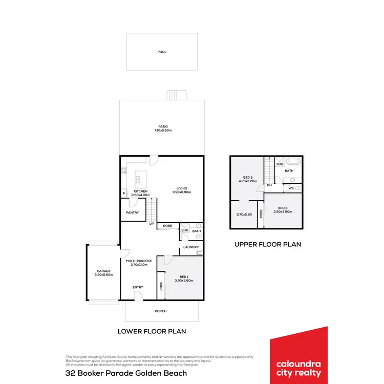 Floorplan of Homely house listing, 32 Booker Parade, Golden Beach QLD 4551
