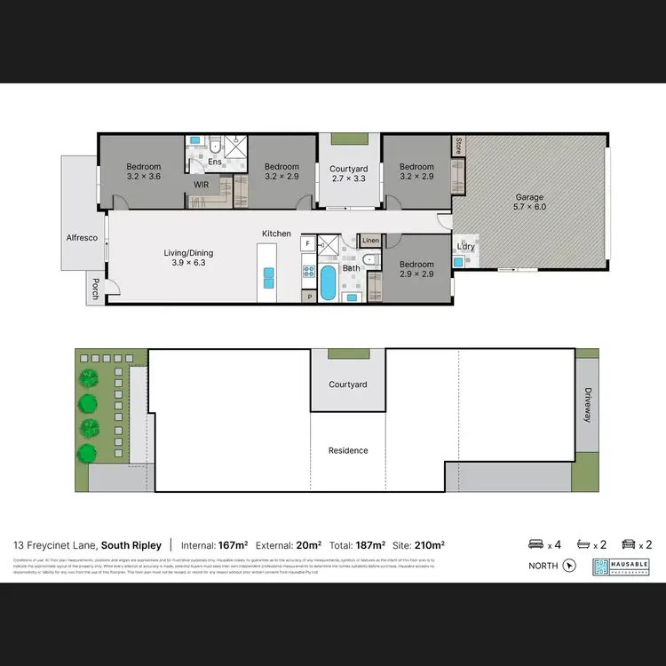 Floorplan of Homely house listing, 13 Freycinet Lane, South Ripley QLD 4306
